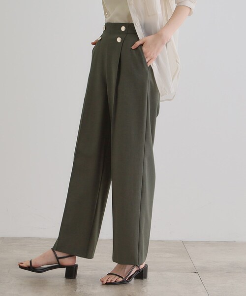 grove（グローブ）の「さらっと快適　ピンタックマリンパンツ（その他パンツ・レディース・チャコールグレー/ナチュラル/ブラウン系その他・03/02/05/04/01）」の11枚目の写真