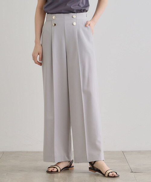 grove（グローブ）の「さらっと快適　ピンタックマリンパンツ（その他パンツ・レディース・チャコールグレー/ナチュラル/ブラウン系その他・03/02/05/04/01）」の16枚目の写真