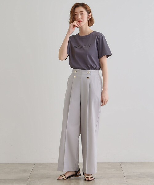 grove（グローブ）の「さらっと快適　ピンタックマリンパンツ（その他パンツ・レディース・チャコールグレー/ナチュラル/ブラウン系その他・03/02/05/04/01）」の18枚目の写真