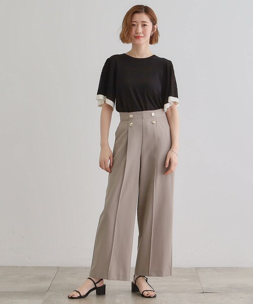 grove（グローブ）の「さらっと快適　ピンタックマリンパンツ（その他パンツ・レディース・チャコールグレー/ナチュラル/ブラウン系その他・03/02/05/04/01）」の21枚目の写真