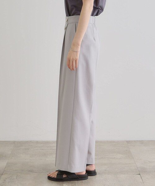 grove（グローブ）の「さらっと快適　ピンタックマリンパンツ（その他パンツ・レディース・チャコールグレー/ナチュラル/ブラウン系その他・03/02/05/04/01）」の4枚目の写真