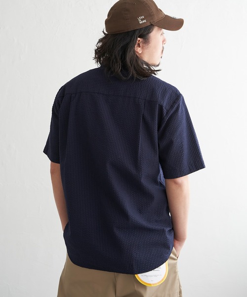 VENCEEXCHANGE(ヴァンスエクスチェンジ)の「切替半袖シャツ(Tシャツ/カットソー・メンズ・ネイビー/グリーン/ホワイト・S/LL/L/M)」の21枚目の写真