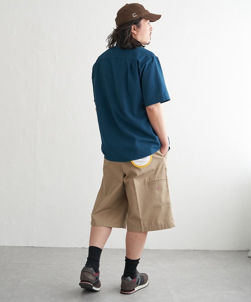 VENCEEXCHANGE(ヴァンスエクスチェンジ)の「切替半袖シャツ(Tシャツ/カットソー・メンズ・ネイビー/グリーン/ホワイト・S/LL/L/M)」の9枚目の写真