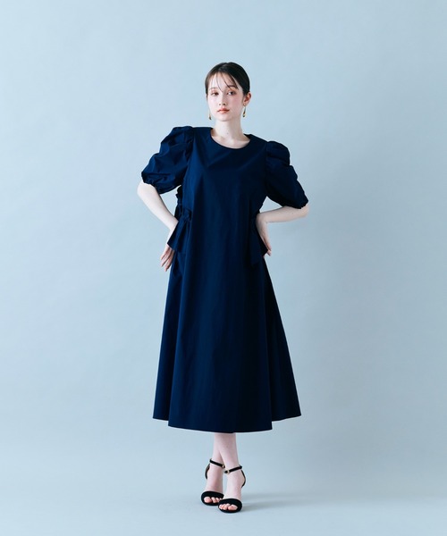 Audie a Muses(オーディアミューズ)の「フリルヒップワンピ―ス(ワンピース・レディース・ネイビー/ベージュ/レッド・42/38)」の18枚目の写真