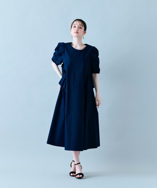 Audie a Muses(オーディアミューズ)の「フリルヒップワンピ―ス(ワンピース・レディース・ネイビー/ベージュ/レッド・42/38)」の19枚目の写真