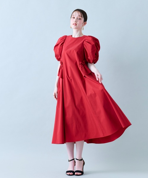 Audie a Muses(オーディアミューズ)の「フリルヒップワンピ―ス(ワンピース・レディース・ネイビー/ベージュ/レッド・42/38)」の15枚目の写真