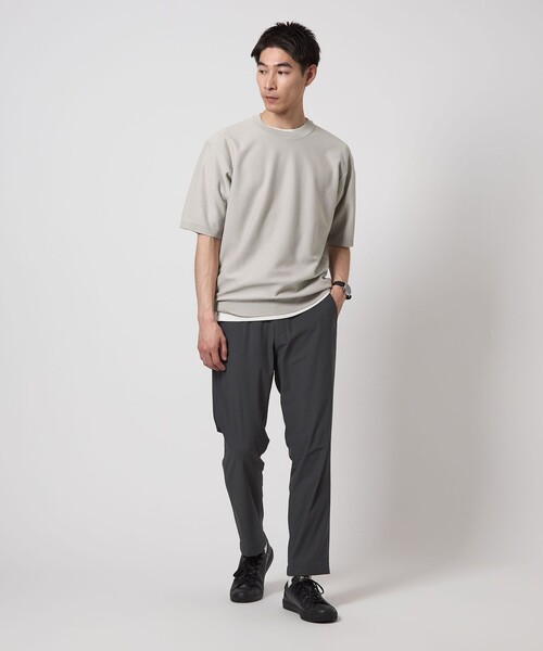 green label relaxing(グリーンレーベルリラクシング)の「ツイル クルーネック ショートスリーブニット(ニット/セーター・メンズ・ライトグレー/ケリーグリーン/ダークグレー・M/XL/L/S)」の11枚目の写真