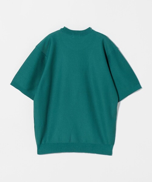 green label relaxing(グリーンレーベルリラクシング)の「ツイル クルーネック ショートスリーブニット(ニット/セーター・メンズ・ライトグレー/ケリーグリーン/ダークグレー・M/XL/L/S)」の4枚目の写真
