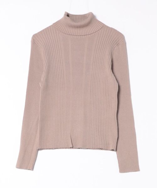 INTERPLANET（インタープラネット）の「ランダムリブタートルネックプルオーバー（ニット/セーター・レディース・ベージュ/ブラック/グレー/オフホワイト・FREE）」の16枚目の写真