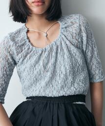 lace layered pullover
