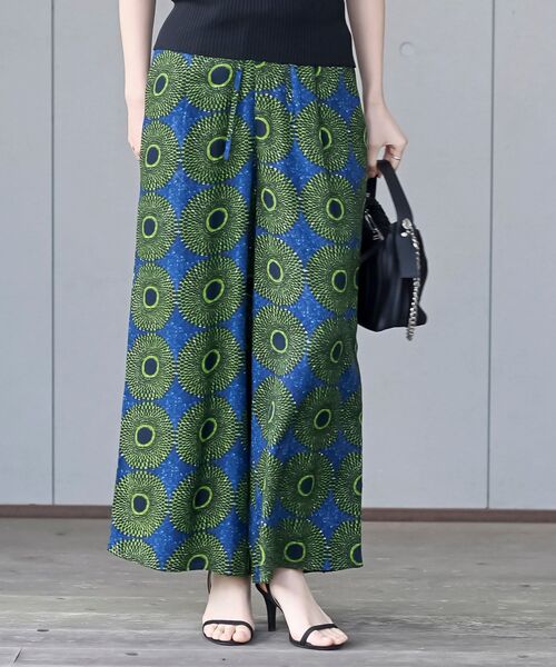 rps（アールピーエス）の「レーヨンプリントイージーパンツ（その他パンツ・レディース・ブラック/ブラック系その他2/グリーン/ベージュ/ブラウン/ブルー・フリー）」の6枚目の写真