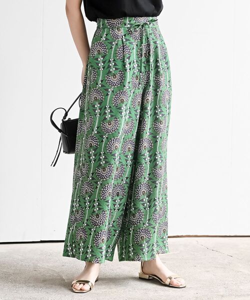 rps（アールピーエス）の「レーヨンプリントイージーパンツ（その他パンツ・レディース・ブラック/ブラック系その他2/グリーン/ベージュ/ブラウン/ブルー・フリー）」の5枚目の写真