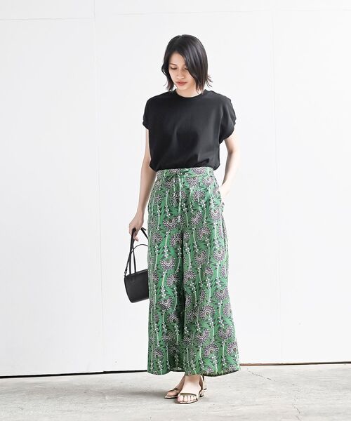 rps（アールピーエス）の「レーヨンプリントイージーパンツ（その他パンツ・レディース・ブラック/ブラック系その他2/グリーン/ベージュ/ブラウン/ブルー・フリー）」の21枚目の写真