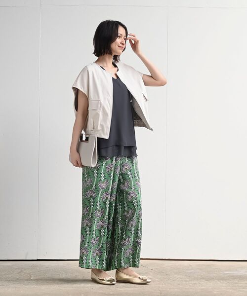 rps（アールピーエス）の「レーヨンプリントイージーパンツ（その他パンツ・レディース・ブラック/ブラック系その他2/グリーン/ベージュ/ブラウン/ブルー・フリー）」の13枚目の写真