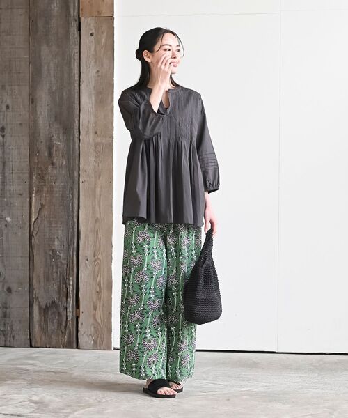 rps（アールピーエス）の「レーヨンプリントイージーパンツ（その他パンツ・レディース・ブラック/ブラック系その他2/グリーン/ベージュ/ブラウン/ブルー・フリー）」の11枚目の写真