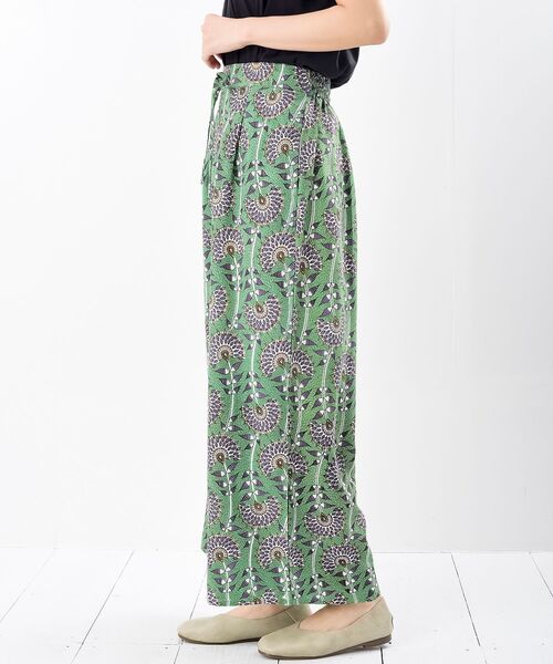 rps（アールピーエス）の「レーヨンプリントイージーパンツ（その他パンツ・レディース・ブラック/ブラック系その他2/グリーン/ベージュ/ブラウン/ブルー・フリー）」の9枚目の写真