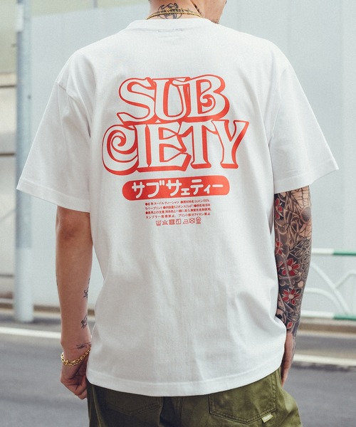 Subciety(サブサエティ)の「Noodle tee(Tシャツ/カットソー・メンズ・ブラック/ホワイト・XX-LARGE/X-LARGE/LARGE/MEDIUM/SMALL)」の2枚目の写真