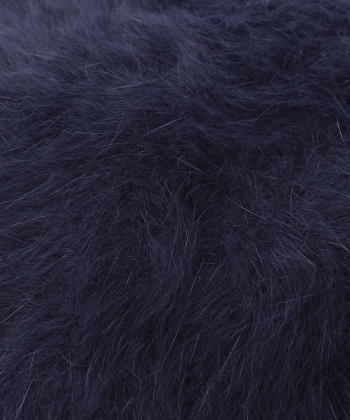 THE EMPORIUM（ジエンポリアム）の「リボンチャーム付きふわふわベレー帽（ハンチング/ベレー帽・レディース・ブルー/ブラック/ホワイト・00）」の7枚目の写真