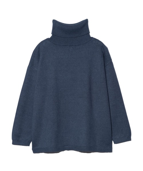 glamb(グラム)の「Eaten Apple Turtle Neck Knit / イートゥンアップルタートルネックニット(ニット/セーター・メンズ・ブルー/ブラック・M/L)」の5枚目の写真