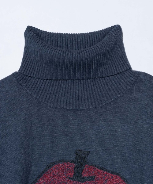 glamb(グラム)の「Eaten Apple Turtle Neck Knit / イートゥンアップルタートルネックニット(ニット/セーター・メンズ・ブルー/ブラック・M/L)」の12枚目の写真