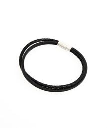 an meets zakka（アンミツザッカ）の「an meets zakka コンビレザー２重ブレスレット（ブレスレット）」