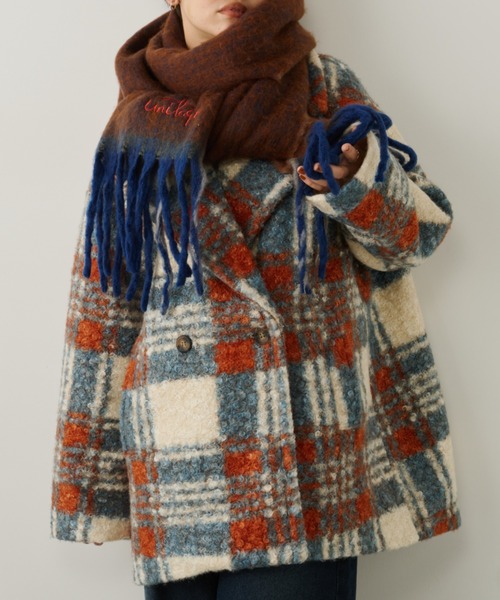 Bigチェックダブルミドルコート（チェスターコート）｜Unitage