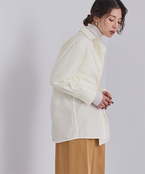 UR'S(ユアーズ)の「マルチwayボウタイ/カシュクールシャツ(シャツ/ブラウス・レディース・ホワイト/ベージュ/ネイビー/アイボリー/ブルー・S/M/L)」の9枚目の写真