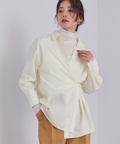 UR'S(ユアーズ)の「マルチwayボウタイ/カシュクールシャツ(シャツ/ブラウス・レディース・ホワイト/ベージュ/ネイビー/アイボリー/ブルー・S/M/L)」の11枚目の写真