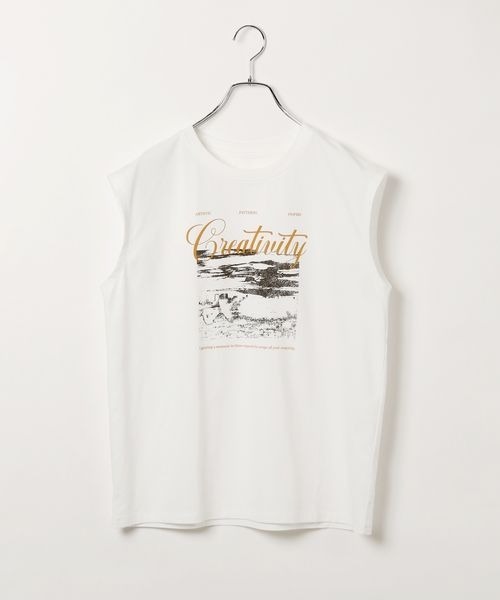 PAGEBOY(ページボーイ)の「ノースリフォトTシャツ(Tシャツ/カットソー・レディース・ホワイト/ブラック・FREE)」の20枚目の写真