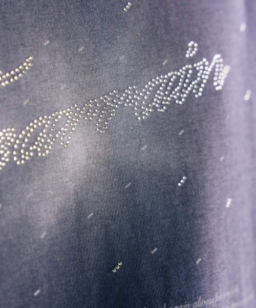BLAYMORE（ブレイモア）の「【BLAYMORE】Tearrain Rhinestone T / ラインストーン ビジュー コレクションTシャツ（Tシャツ/カットソー・メンズ・パープル/ブラック・M/S）」の7枚目の写真