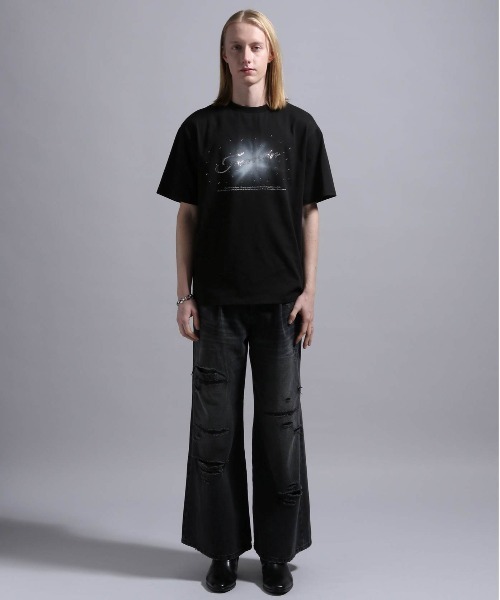 BLAYMORE（ブレイモア）の「【BLAYMORE】Tearrain Rhinestone T / ラインストーン ビジュー コレクションTシャツ（Tシャツ/カットソー・メンズ・パープル/ブラック・M/S）」の22枚目の写真