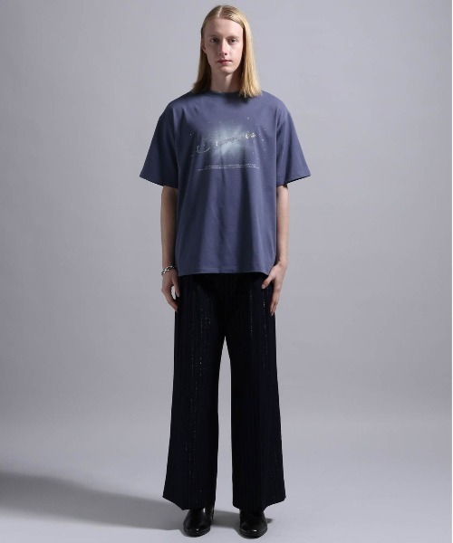 BLAYMORE（ブレイモア）の「【BLAYMORE】Tearrain Rhinestone T / ラインストーン ビジュー コレクションTシャツ（Tシャツ/カットソー・メンズ・パープル/ブラック・M/S）」の8枚目の写真