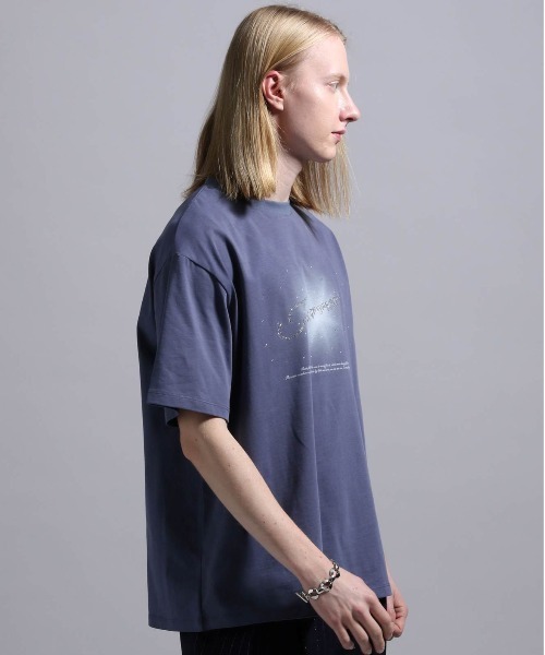 BLAYMORE（ブレイモア）の「【BLAYMORE】Tearrain Rhinestone T / ラインストーン ビジュー コレクションTシャツ（Tシャツ/カットソー・メンズ・パープル/ブラック・M/S）」の13枚目の写真