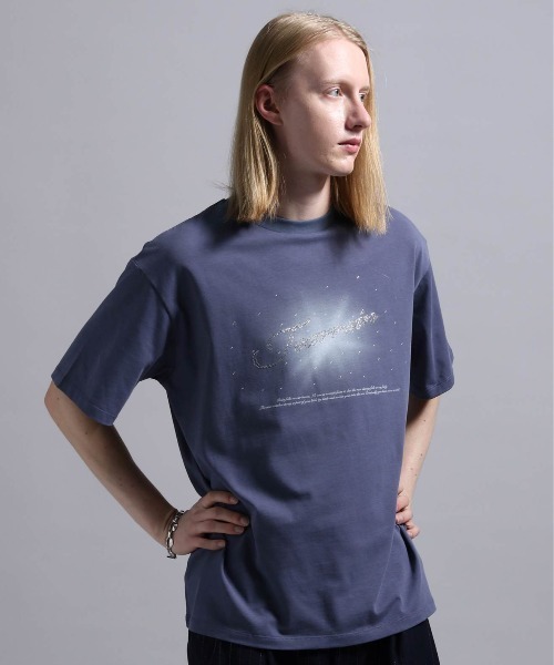 BLAYMORE（ブレイモア）の「【BLAYMORE】Tearrain Rhinestone T / ラインストーン ビジュー コレクションTシャツ（Tシャツ/カットソー・メンズ・パープル/ブラック・M/S）」の14枚目の写真