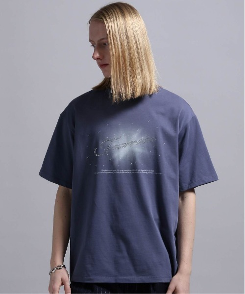 BLAYMORE（ブレイモア）の「【BLAYMORE】Tearrain Rhinestone T / ラインストーン ビジュー コレクションTシャツ（Tシャツ/カットソー・メンズ・パープル/ブラック・M/S）」の15枚目の写真