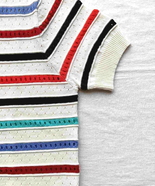 Q(キュー)の「レインボーニット(ニット/セーター・レディース・マルチ・MEDIUM)」の3枚目の写真