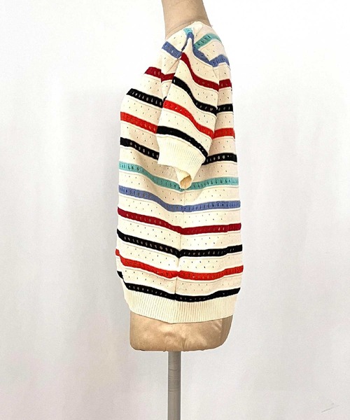 Q(キュー)の「レインボーニット(ニット/セーター・レディース・マルチ・MEDIUM)」の18枚目の写真