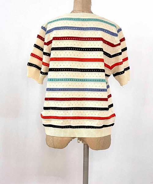 Q(キュー)の「レインボーニット(ニット/セーター・レディース・マルチ・MEDIUM)」の17枚目の写真