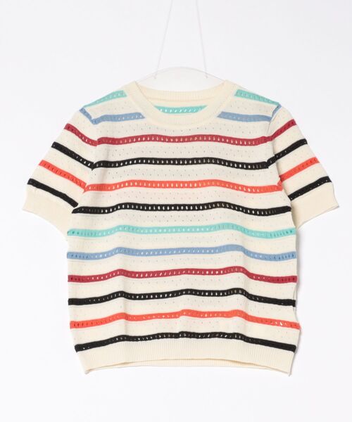 Q(キュー)の「レインボーニット(ニット/セーター・レディース・マルチ・MEDIUM)」の12枚目の写真