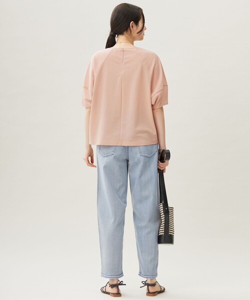 自由区(ジユウク)の「シアーフライス Tシャツ(Tシャツ/カットソー・レディース・ダルブルー系/ピンク系/ライトイエロー系/オリーブ系・38/40)」の5枚目の写真