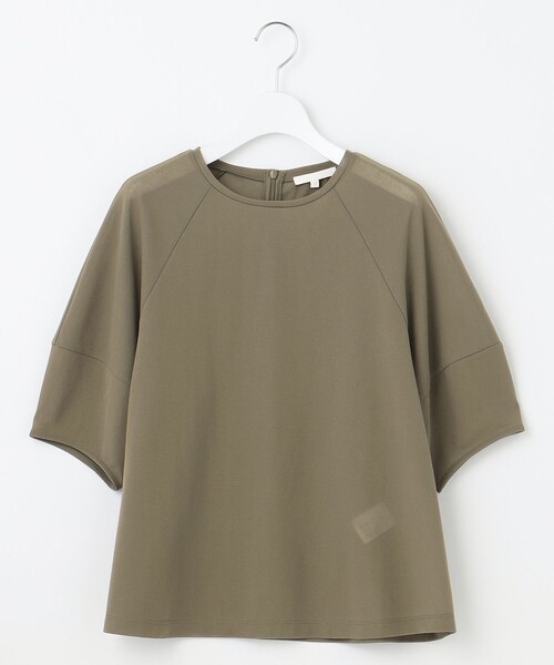 自由区(ジユウク)の「シアーフライス Tシャツ(Tシャツ/カットソー・レディース・ダルブルー系/ピンク系/ライトイエロー系/オリーブ系・38/40)」の11枚目の写真