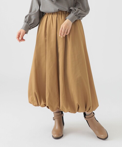 BLAMINK ブラミンク タック バルーン スカート ブラウン バルーン スカート（S～M）（スカート）｜B:MING by BEAMS（ビーミング