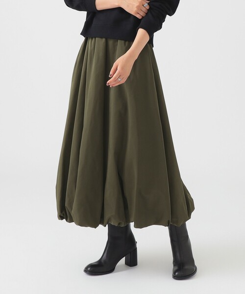 B:MING by BEAMS（ビーミングバイビームス）の「バルーン スカート（S～M）（スカート・レディース・オリーブ/ブラウン系その他/ブラック・MEDIUM/SMALL）」の3枚目の写真