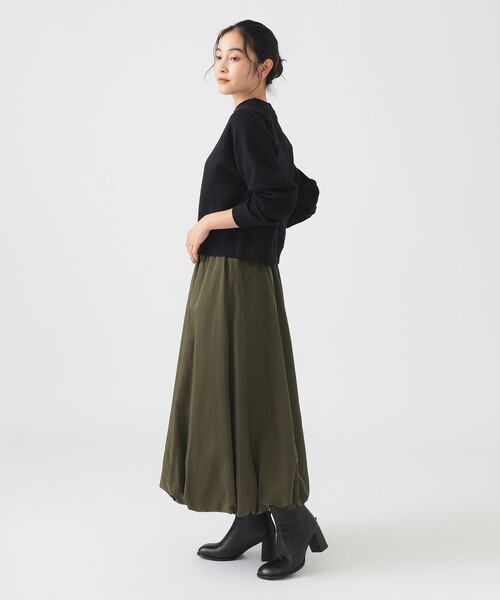 B:MING by BEAMS（ビーミングバイビームス）の「バルーン スカート（S～M）（スカート・レディース・オリーブ/ブラウン系その他/ブラック・MEDIUM/SMALL）」の19枚目の写真