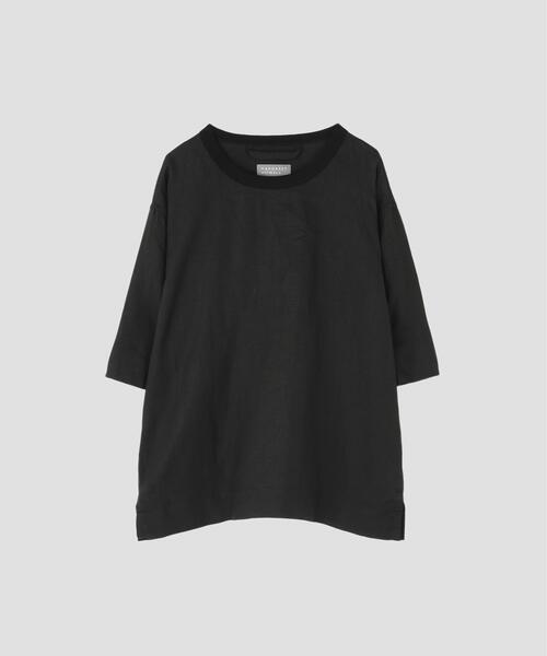 MARGARET HOWELL(マーガレットハウエル)の「SOFT LINEN SHIRT(シャツ/ブラウス・レディース・ブラック/ホワイト・2/1)」の9枚目の写真