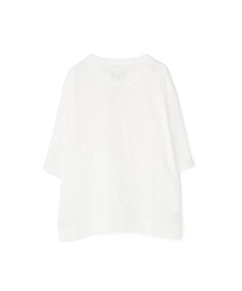 MARGARET HOWELL(マーガレットハウエル)の「SOFT LINEN SHIRT(シャツ/ブラウス・レディース・ブラック/ホワイト・2/1)」の4枚目の写真