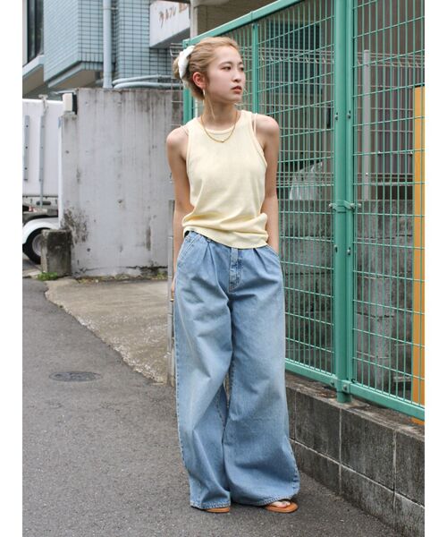 Ungrid（アングリッド）の「針抜きアメスリタンクトップ（タンクトップ・レディース・イエロー/ライトグレー/ブラウン・FREE）」の20枚目の写真