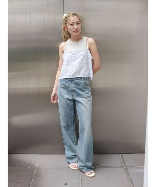 Ungrid（アングリッド）の「針抜きアメスリタンクトップ（タンクトップ・レディース・イエロー/ライトグレー/ブラウン・FREE）」の15枚目の写真