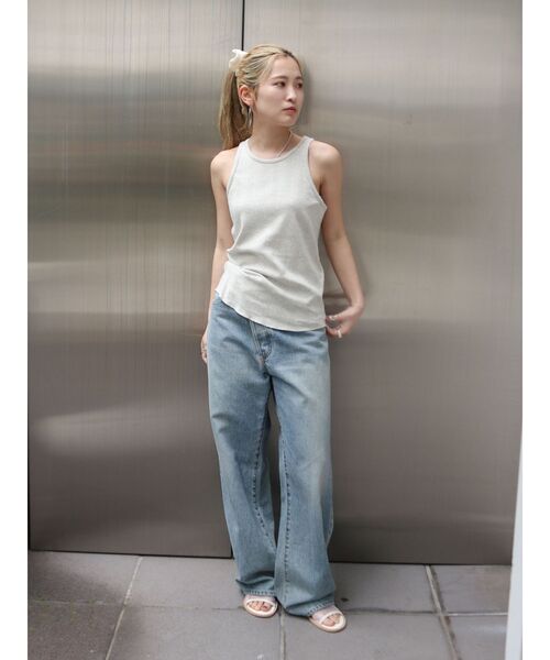 Ungrid（アングリッド）の「針抜きアメスリタンクトップ（タンクトップ・レディース・イエロー/ライトグレー/ブラウン・FREE）」の14枚目の写真