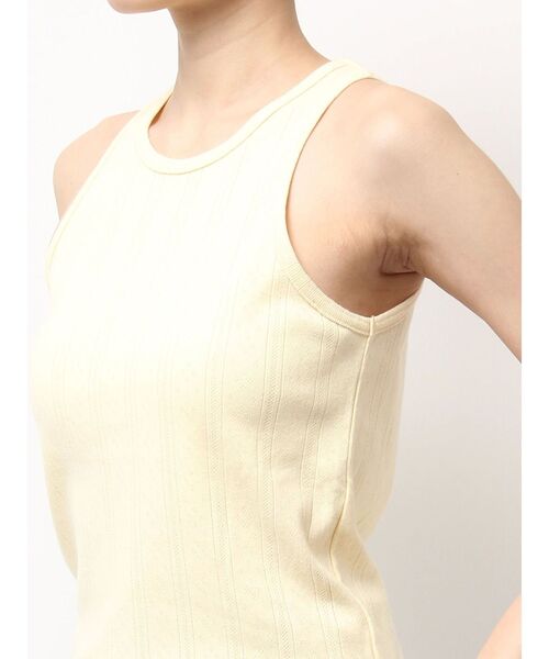 Ungrid（アングリッド）の「針抜きアメスリタンクトップ（タンクトップ・レディース・イエロー/ライトグレー/ブラウン・FREE）」の9枚目の写真